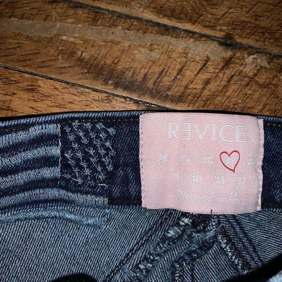 Revice Venus cropped Star medium wash size 27 jeans - Picture 3 of 5